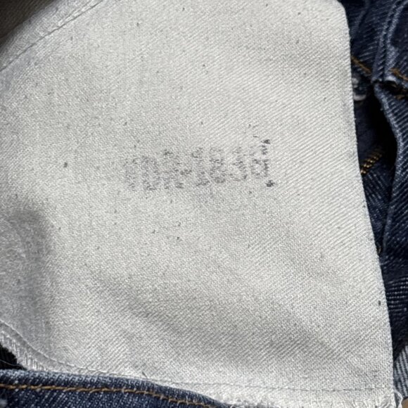 Vintage Plain Pockets Jean Men 33x34 Blue Bootcut Raw JC Penney Made in USA - Picture 10 of 10